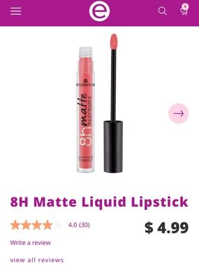 Essence 8H Matte Liquid Lipstick - Fiery Red
